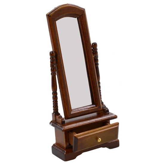 Mirror with drawer cm 6x2,5x14,5 h for Nativity scene