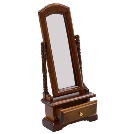 Mirror with drawer cm 6x2,5x14,5 h for Nativity scene