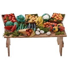 Banco del fruttivendolo cm 21x11,5x10,5 h per Presepe 2