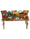 Banco del fruttivendolo cm 21x11,5x10,5 h per Presepe