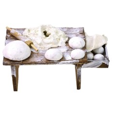 Banco per impastatrice cm 10,5x6x5,5 h per Presepe