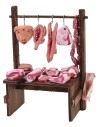 Bancarella del macellaio cm 11,5x5,5x13,5 h per Presepe Mondo
