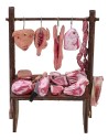 Bancarella del macellaio cm 11,5x5,5x13,5 h per Presepe Mondo