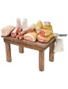 Banco del salumiere cm 11x6x8 h per Presepe Mondo Presepi