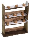 Scaffale in legno con pane cm 10x3x14 h.