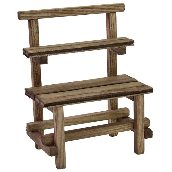 Bancarella in legno cm 11x7x14 per Presepe Mondo Presepi