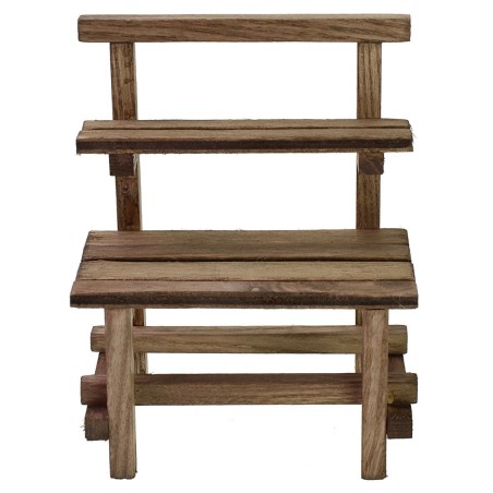 Puesto de madera de 11x7x14 cm para Belén Mondo Presepi