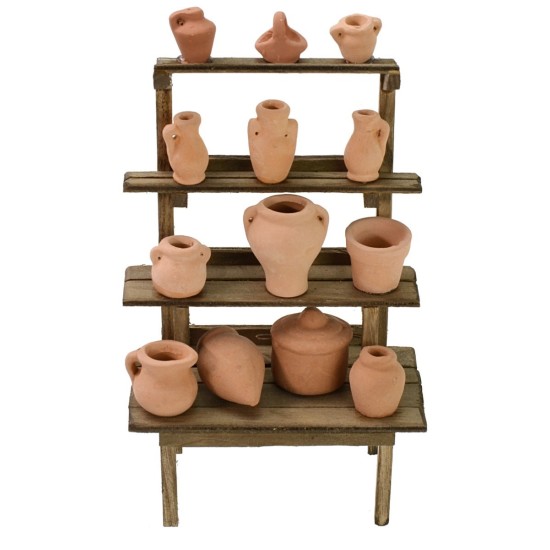 Puesto de venta de ánforas de 10x5,5x15 cm de altura para Belén