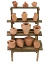 Puesto de venta de ánforas de 10x5,5x15 cm de altura para Belén