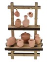 Market stall with amphorae cm 10x5,5x15 h for Nativity scene