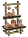 Market stall with amphorae cm 10x5,5x15 h for Nativity scene