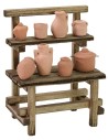 Market stall with amphorae cm 11x7x14 h for Nativity scene