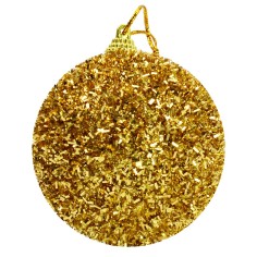 Balloon gold with clowns and glitter ø 6 cm Christmas