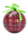 Ball with Scottish decorum ø 8 cm Christmas