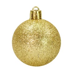 Sep 24 gold balls glittered ø 4 cm per Christmas tree 2