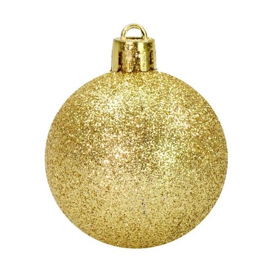 Juego de 24 bolas doradas brillantes de ø 4 cm para árbol de