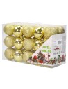 Conjunto de 30 bolas doradas de ø 5 cm para árbol de Navidad.