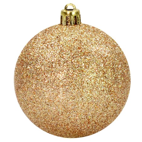 Juego de 24 bolas rosa melocotón de ø 6-7 cm para árbol de
