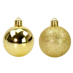 Conjunto de 30 bolas doradas de ø 5 cm para árbol de Navidad. 2