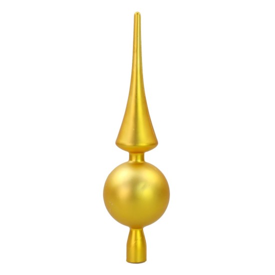 Puntale albero 30 cm oro metallizzato satinato Natale Mondo