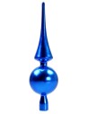 Toe cap 30 cm shiny blue Christmas
