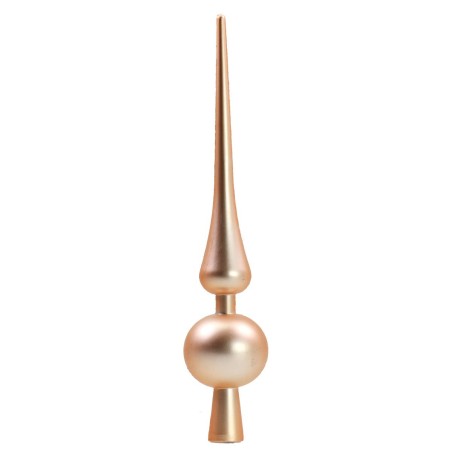 Punta de árbol de 30 cm rosa salmón satinado Navidad