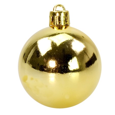Juego de 4 bolas doradas ø 5 cm para árbol de Navidad