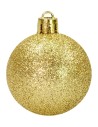 Juego de 4 bolas doradas ø 5 cm para árbol de Navidad
