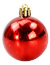 Conjunto de 4 bolas rojas ø 5 cm para árbol de Navidad