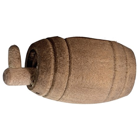 Wooden barrel with tap cm 4,1X2 ø