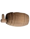 Wooden barrel with tap cm 4,1X2 ø