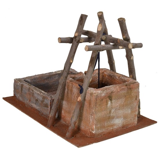 Well for Presepe with drinking mill cm 38x26, 5x30, 5 h for
