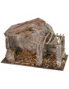 Cabaña con cercado de 29,2x14,4x18,8 cm de altura para