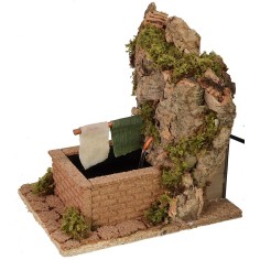 Fontana funzionante con gocciolatoio 16x23x23 h cm Mondo Presepi