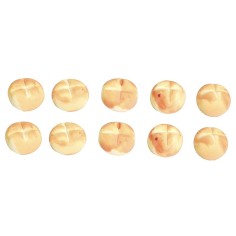 Set 10 rosette di pane ø 9 mm Mondo Presepi
