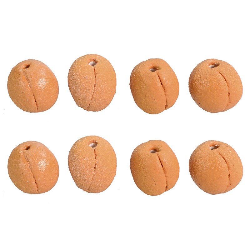Set of 8 apricots 6 mm