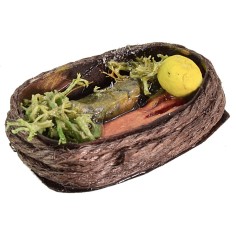 Basket with assorted fish cm 4x2.8x1.3 h