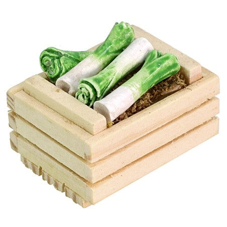 Box with leeks cm 3,5x2,5x2,2 h
