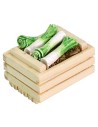 Box with leeks cm 3,5x2,5x2,2 h