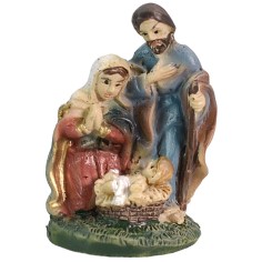 Natività in resina monoblocco cm 3 Mondo Presepi