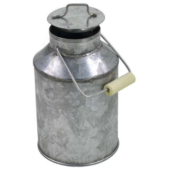Milk churn with wooden handle 11 cm