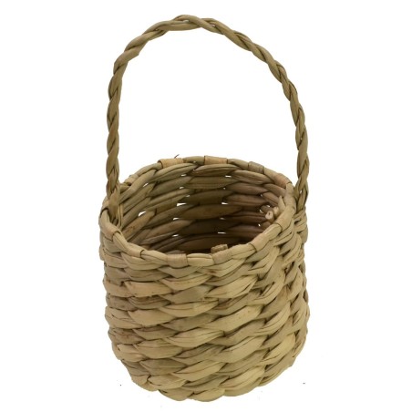Cesta con asa de mimbre ø 3,5 cm x 6,5 h Mundo Pesebres
