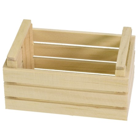 Wooden box 7.5x5x4 cm h