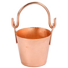 Copper bucket 1,5x1,3 cm h