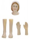 Head, hands, feet Nativity 12-15 cm h
