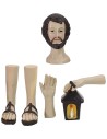 Head, hands, feet Nativity 12-15 cm h