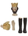 Head, hands, feet Three Magi statues cm 12-15 h