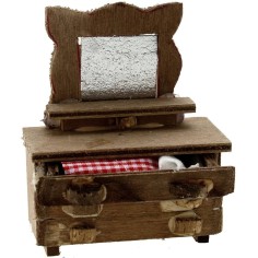 Cassettone con specchio cm 4,5x2x6 h. Mondo Presepi 2