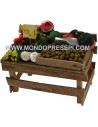 Banco frutta e verdura cm 9,5x6x4,5 h. Mondo Presepi