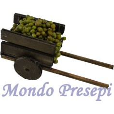 Carro con olive cm 5,5x3x3,5 h. Mondo Presepi